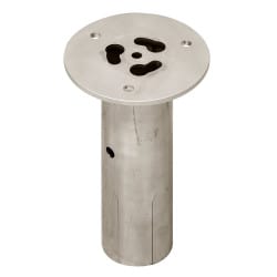 Potelet & Borne inox tête bombée ou plate - Cap Ferret