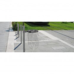 Corbeille porte sac poubelle inox