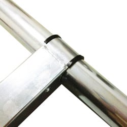 Arceau de parking rabattable Stopblock - Pieds en fonte