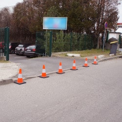 Cône de chantier orange - classe 1