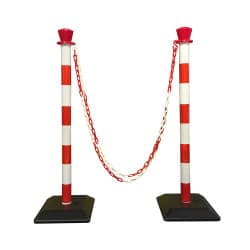 Poteau de balisage PVC en kit