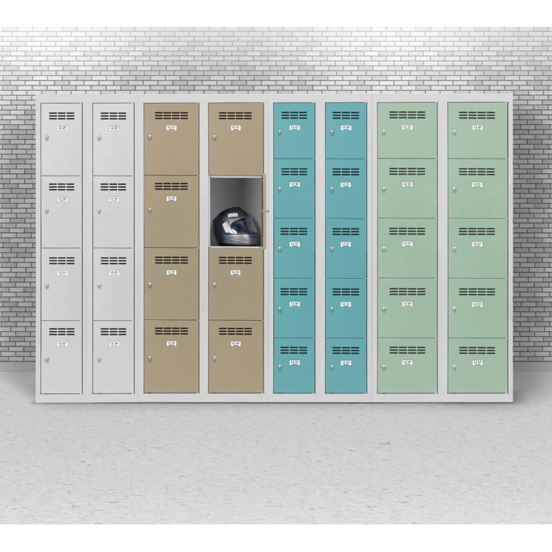 Casier vestiaire LIGNE 270 - 5 casiers par colonnes