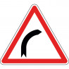 Panneau virage à droite - A1a