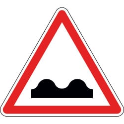 Panneau cassis ou dos-d'âne - A2a