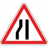 Panneau chaussée rétrécie par la gauche - A3b