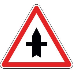 Panneau intersection à priorité ponctuelle - AB2