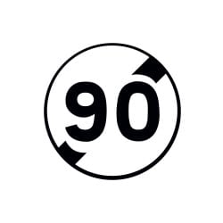 Panneau fin de limitation de vitesse - B33 - Personnalisable