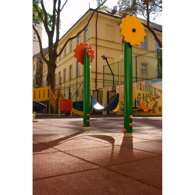 Dalle de sol amortissante aire de jeux - 100x100 cm