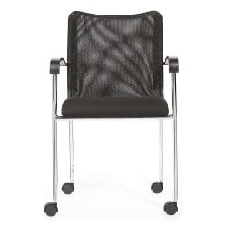 Chaise empilable PHIL avec ou sans roulettes