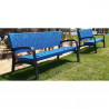Banc de ville en plastique recyclable design Maverick - Mobilier urbain
