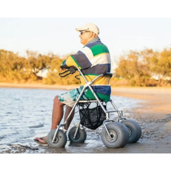 Déambulateur roulant de plage et tout-terrain pour PMR