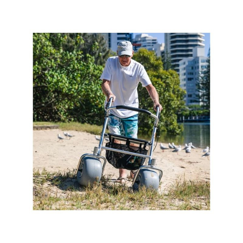 Déambulateur roulant de plage et tout-terrain pour PMR