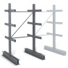 Rayonnage à bras 2 côtés Cantilever - Charge légère
