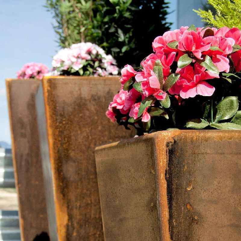 Bac à fleurs en Corten Ner - Benito