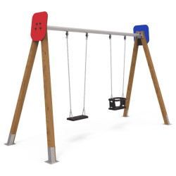 Pack aire de jeux 5 structures - Area Educa 85 m²