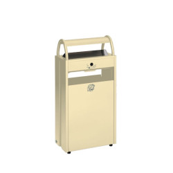 Cendrier poubelle avec chapeau à poser - Acier