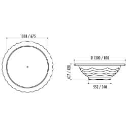 Jardinière de ville ronde en fonte Barcelona