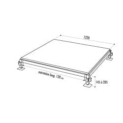 Plancher de bal et mini estrade démontable et modulable