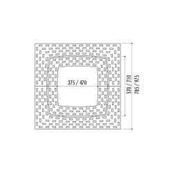 Grille d'arbre Estadi