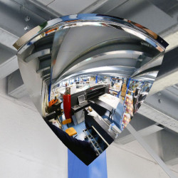 Miroir hémisphérique d'intérieur avec vision à 90°