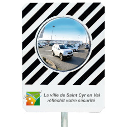 Miroir avec message personnalisable