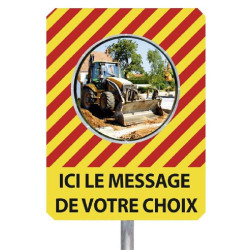 Miroir de chantier temporaire personnalisé 90° - Economique