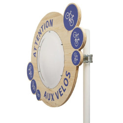 Miroir 90° Attention aux vélos