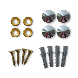 Kit de fixation murale pour miroir personnalisable