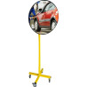 Pied réglable en hauteur et sur roulettes pour miroir multiusage