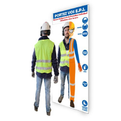 Miroir de contrôle du port de EPI