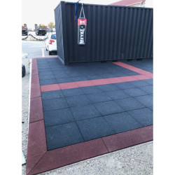 Dalle amortissante parcours sportif Hexdalle XE HA Haltero - 50x50 cm