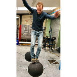 Boule fitness 40, 50, 60, 70 kg Hexdalle Hexball Ninja en caoutchouc