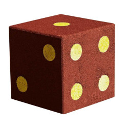 Hexdalle Dice - Dé géant en caoutchouc pour aire de jeux
