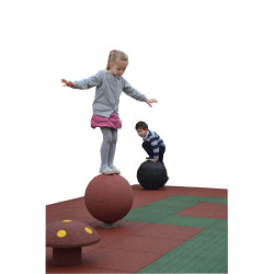 Hexdalle boule d'équilibre 43 cm en caoutchouc pour aire de jeux