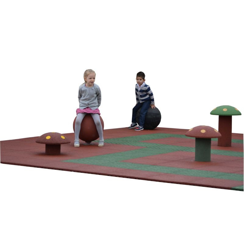 Hexdalle boule d'équilibre 43 cm en caoutchouc pour aire de jeux