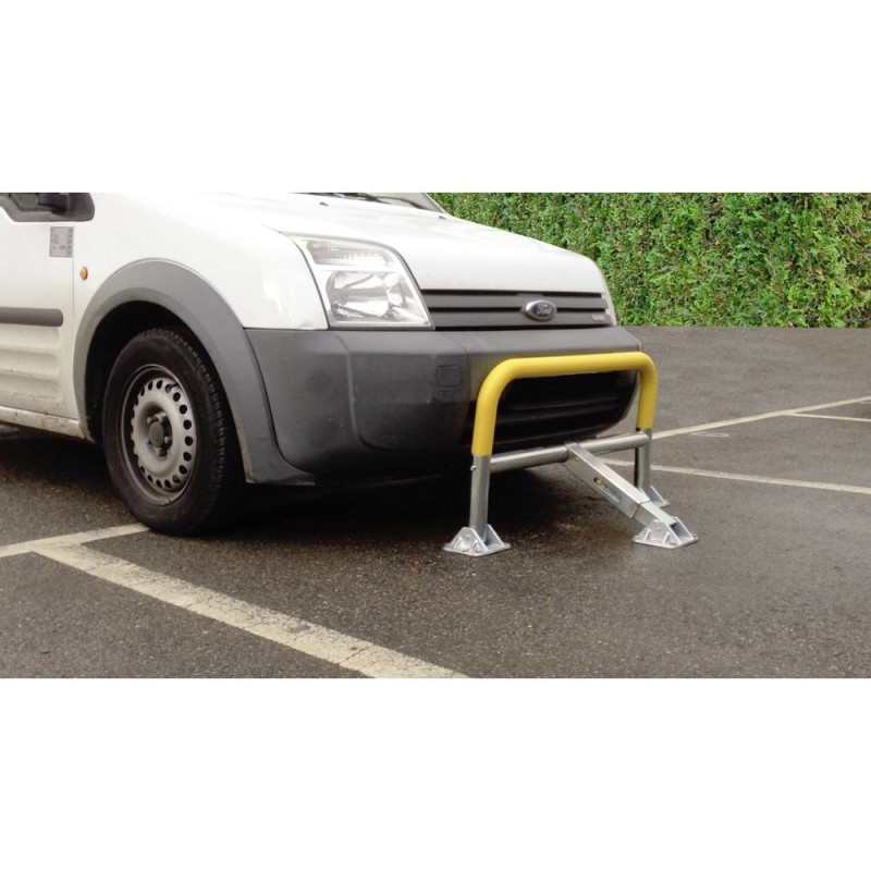Arceau de parking rabbatable en polyuréthane à mémoire de forme Stopush