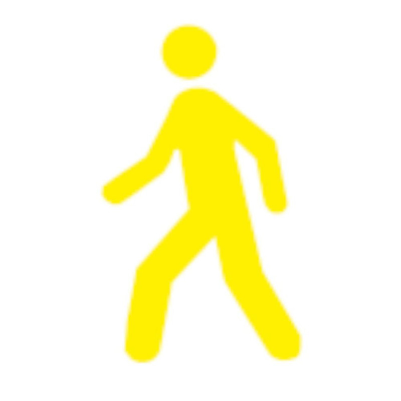 Adhésif de marquage au sol extérieur - Figure de marche