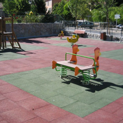 Dalle 50x50 cm Hexdalle XE pour aire de jeux