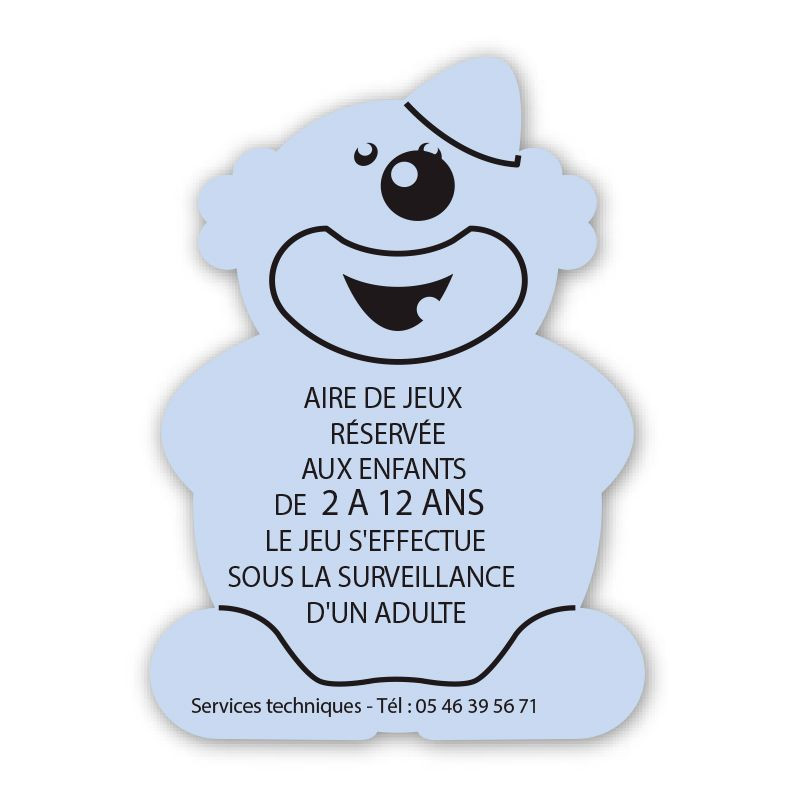 Panneau aire de jeux obligatoire