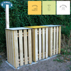 Poubelle extérieur tri sélectif Campagnarde