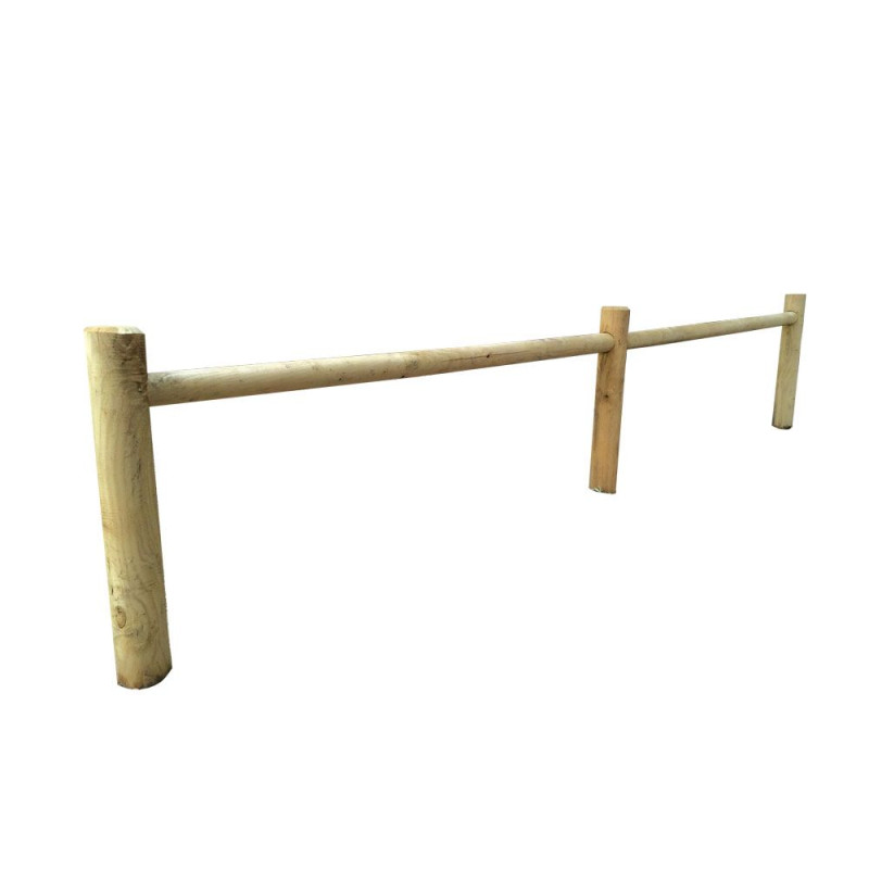 Barrière range vélos en bois