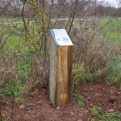 Borne d'interprétation carré ou losange