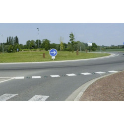 Réflecteur de route diamètre 5 cm - Réfléchissant la nuit