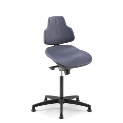 Siège d'atelier JOKO - Mousse co-injectée & simili cuir