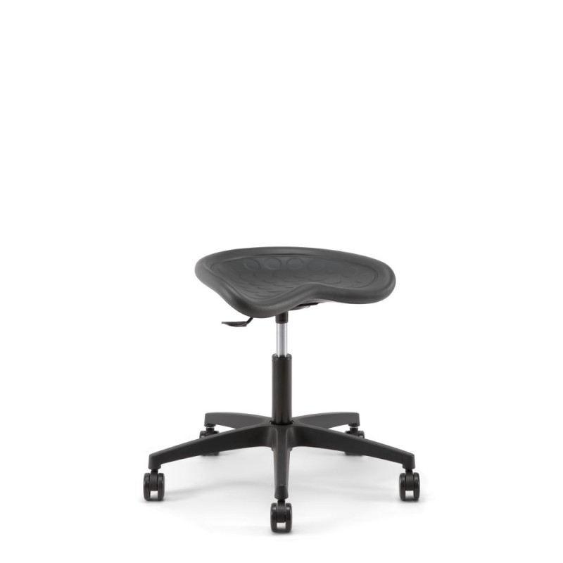 Siège assis debout TRACTOR - Mousse injectée &amp; simili cuir