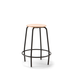 Tabouret technique 4 pieds MEA WOOD - Bois