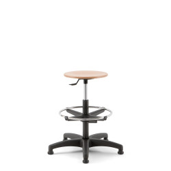 Tabouret technique d'atelier MEA WOOD - Bois