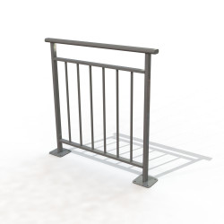 Barrière de ville à barreaux verticaux - Pessac