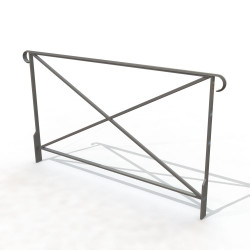 Barrière de ville avec main courante demi rond - Dune