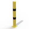 Poteau de protection d'entrepôt jaune bande noire